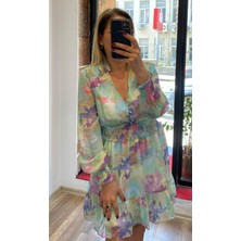 Alya NS Butik Şifon Astarlı Elbise