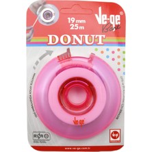 Ve-Ge Vege Donut Soft Görünmez Bant 19X25 M Bant Kesme Makineli Pembe