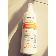 Dermokil Güneş Kremi Yüz ve Vücut Sun Sprey Yüksek Koruyucu Güneş Spreyi 50 Spf 200 ml