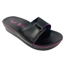 Cassy 6001-24 Trend Fashıon Kadın Terlik Siyah Pembe