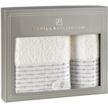 Pupilla Collection Lona  Pamuk 2'li Banyo Havlu Seti (50*90+70*140) - Ekru