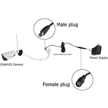 Speeduf Dc Adaptör Uzatma Kablosu 2 Metre 5.5mm x 2.5 mm Dişi Erkek