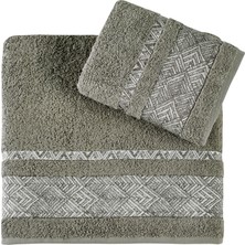 Pupilla Collection Ares  Pamuk 2'li Banyo Havlu Seti (50*90+70*140) - Kahve
