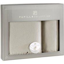 Pupilla Collection Bernini  Pamuk 2'li Banyo Havlu Seti (50*90+70*140) - Kahve