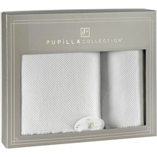 Pupilla Collection Bernini  Pamuk 2'li Banyo Havlu Seti (50*90+70*140) - Açık Gri