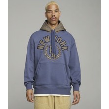 Puma x Rhuıgı Erkek Kapüşonlu Mavi Sweatshirt 62088956