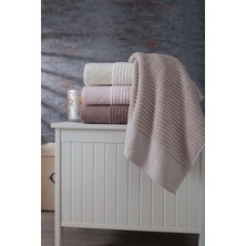 Pupilla Collection Paris 50*90 Tekli Penye Yüz Havlusu - Açık Kahve