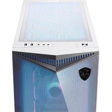 MSI MPG GUNGNIR 300R AIRFLOW WHITE TEMPERLI CAM 4X A-RGB FAN 4x120MM FAN ATX BEYAZ GAMING BILGISAYAR KASASI