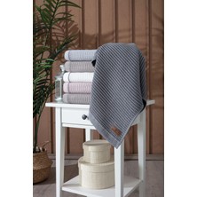 Pupilla Collection Manhattan  Pamuk 50*90 Tekli Yüz Havlusu - Ekru