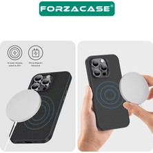 Forzacase iPhone 14 Pro Max ile Uyumlu Spectra Serisi Magsafe Özellikli Karbon Fiber Görünümlü Kılıf