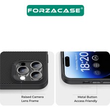 Forzacase iPhone 14 Pro Max ile Uyumlu Spectra Serisi Magsafe Özellikli Karbon Fiber Görünümlü Kılıf