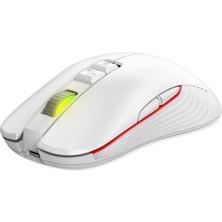 Rampage SMX-R20 Specter Kablosuz Mouse Beyaz Ledli Şarjlı Gaming Mouse Oyuncu Mouse