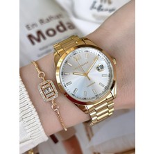 Lee Cooper BLC7827.130 Lee Cooper Elite Seri Çelik Kordonlu 3 Atm Suya Dayanıklı Kadın Kol Saati+Bileklik