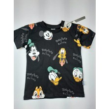 Cıvıltı Şort T-Shirt Together Baskılı Disney Karakterli Cepli Erkek Yazlık Takım
