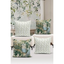 Bertille Home Klasik Serisi Çift Tarafı Dijital Baskılı  4'lü Kırlent Kılıfı Seti  (Classic Cover Set)