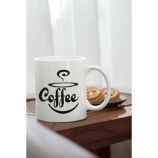 Azresa Coffee Baskılı Porselen Kupa Bardak
