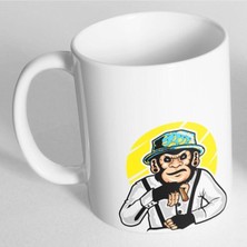 Azresa Maymun Resim Tasarım Baskılı Kupa BDH550