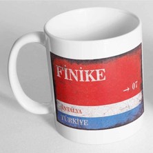 Azresa Antalya Finike Sokak Tabelası Baskılı Kupa Bardak