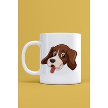 Azresa Köpek Basklı Kupa Bardak Baskılı Bardak Kupa