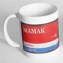 Azresa Ankara Mamak Sokak Tabelası Baskılı Kupa Bardak