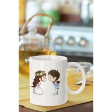 Azresa Sevgililer Gününe Özel Baskılı Porselen Kupa