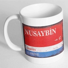 Azresa Mardin Nusaybin Sokak Tabelası Baskılı Kupa Bardak