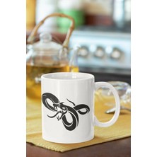 Azresa Motif Baskılı Porselen Kupa Bardak