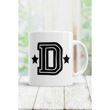 Azresa D Harfi Baskılı Kupa Bardak