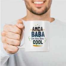 Azresa Amcalara Hediye Esprili Tasarımlı Kupa Bardak -Baskılı