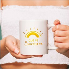 Azresa Minimal Güneş Tasarımlı Hediyelik Porselen Kupa