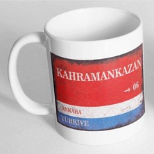 Azresa Ankara Kahramankazan Sokak Tabelası Baskılı Kupa Bardak
