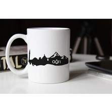 Azresa Ağrı Silüeti Temalı Porselen Kupa Tfsh-03
