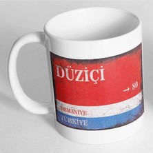Azresa Osmaniye Düziçi Sokak Tabelası Baskılı Kupa Bardak KP000174