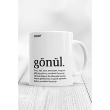 Azresa Gönül Açıklamalı Baskılı Kupa Bardak