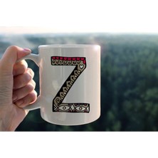 Azresa Özel Tasarım Z Harfli Porselen Kupa Tfhr-28