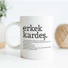 Azresa Erkek Kardeş Kelime Anlamlı Hediye Kupa