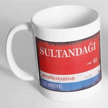 Azresa Afyonkarahisar Sultandağı Sokak Tabelası Baskılı Kupa Bardak