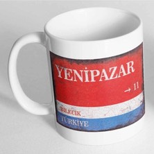Azresa Bilecik Yenipazar Sokak Tabelası Baskılı Kupa Bardak