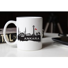 Azresa Ankara Silüeti Temalı Porselen Kupa Tfsh-04