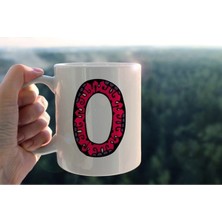 Azresa Özel Tasarım O Harfli Porselen Kupa Tfhr-17