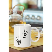 Azresa Pençe Izi Baskılı Porselen Kupa Bardak