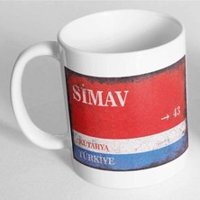 Azresa Kütahya Simav Sokak Tabelası Baskılı Kupa Bardak