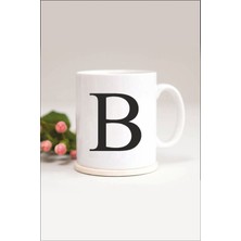 Azresa B Harfli Baskılı Kupa Bardak