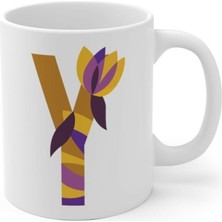 Azresa Y Harfi Baskılı Kupa Bardak