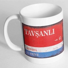 Azresa Kütahya Tavşanlı Sokak Tabelası Baskılı Kupa Bardak