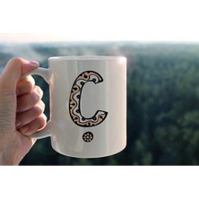 Azresa Özel Tasarım Ç Harfli Porselen Kupa Tfhr-04