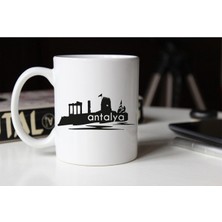 Azresa Antalya Silüeti Temalı Porselen Kupa Tfsh-05