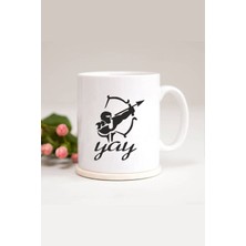 Azresa Yay Burcu Baskılı Kupa Bardak