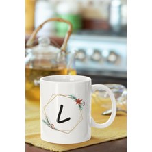 Azresa L Harfi Baskılı Porselen Kupa Bardak