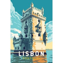 512 Art Design Lisbon Retro Duvar Poster 30X42 cm Çerçevesiz